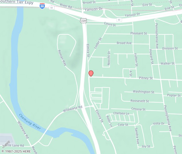 Location Map: 7 Pitney Street Sayre, PA 18840